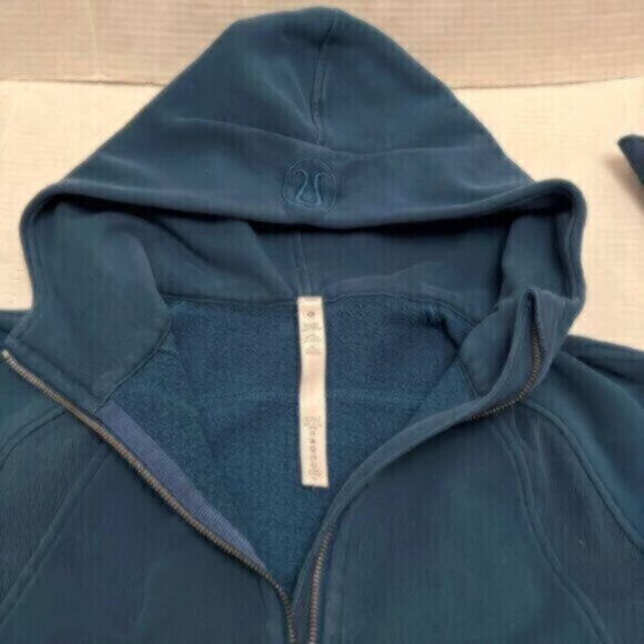 Lululemon Scuba Oversized Half -Zip Hoodie (2021 Release) XS/S EUC Blue Boreali - Picture 6 of 11